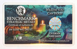 Happy Halloween! - 1/4 Grain .999 Fine 24K Gold Bar in COA Card