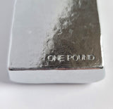 1 Pound .999 Fine Zinc Bullion Bar