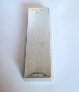 1 Kilo .999 Fine Tin Bullion Bar