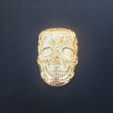 Skull - .9999 Fine Bismuth Art Bar - Natural Toning - ( 115 - 125 Grams ) - With Certificate of Authenticity