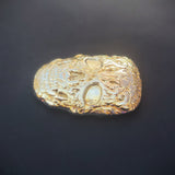 Skull - .9999 Fine Bismuth Art Bar - Natural Toning - ( 115 - 125 Grams ) - With Certificate of Authenticity