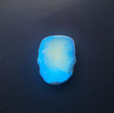 Skull - .9999 Fine Bismuth Art Bar - Natural Toning - ( 115 - 125 Grams ) - With Certificate of Authenticity