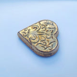 Heart - .9999 Fine Bismuth Art Bar - Natural Toning - ( 90 - 100 Grams ) - With Certificate of Authenticity