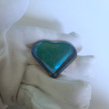 Heart - .9999 Fine Bismuth Art Bar - Natural Toning - ( 90 - 100 Grams ) - With Certificate of Authenticity