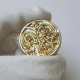 Celtic Knot - .9999 Fine Bismuth Art Bar - Natural Toning - ( 90 - 100 Grams ) - With Certificate of Authenticity