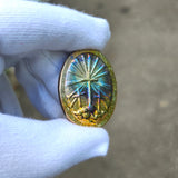Calvary - .9999 Fine Bismuth Art Bar - Natural Toning - ( 65 - 75 Grams ) - With Certificate of Authenticity