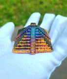 Pyramid - 1 Pound .9999 Fine Bismuth Art Bar - Natural Toning - Spinner - With Certificate of Authenticity