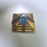 Pyramid - 1 Pound .9999 Fine Bismuth Art Bar - Natural Toning - Spinner - With Certificate of Authenticity