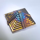 Pyramid - 1 Pound .9999 Fine Bismuth Art Bar - Natural Toning - Spinner - With Certificate of Authenticity