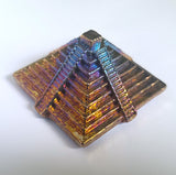 Pyramid - 1 Pound .9999 Fine Bismuth Art Bar - Natural Toning - Spinner - With Certificate of Authenticity