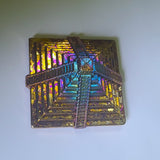 Pyramid - 1 Pound .9999 Fine Bismuth Art Bar - Natural Toning - Spinner - With Certificate of Authenticity