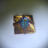 Pyramid - 1 Pound .9999 Fine Bismuth Art Bar - Natural Toning - Spinner - With Certificate of Authenticity