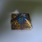 Pyramid - 1 Pound .9999 Fine Bismuth Art Bar - Natural Toning - Spinner - With Certificate of Authenticity