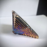 Pyramid - 1 Pound .9999 Fine Bismuth Art Bar - Natural Toning - Spinner - With Certificate of Authenticity