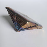 Pyramid - 1 Pound .9999 Fine Bismuth Art Bar - Natural Toning - Spinner - With Certificate of Authenticity