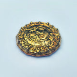 Aztec Skull - .9999 Fine Bismuth Art Round - Natural Toning - ( 100 - 110 Grams ) - With Certificate of Authenticity