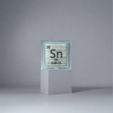 10mm .9999 Fine Tin Elemental Cube in Protective Case