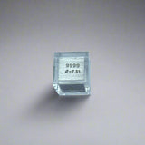 10mm .9999 Fine Tin Elemental Cube in Protective Case