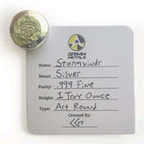 Stormvindr - 1 Troy Ounce .999 Fine Silver Art Round with Certificate of Authenticity
