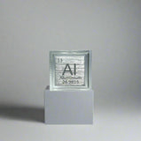 10mm .9999 Fine Aluminum Elemental Cube in Protective Case