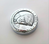 Presidential Portrait - Deluxe 1 Troy Ounce Poured .999 Fine Zinc Art Round - Laser Etched - Certified