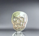 Small Skull - 2 Troy Ounce .999 Fine Zinc Art Bar - With Certificate of Authenticity