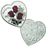 "Roses For Love" Gift Coin - Silver Plated