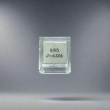 10mm .995 Fine Titanium Elemental Cube in Protective Case
