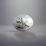 Jolly Roger - .999 Fine Zinc Art Round ( 70 - 80 Grams ) - With Certificate of Authenticity