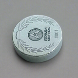 Engel mid án feðera - Deluxe 1 Troy Ounce Poured .999 Fine Zinc Art Round - Laser Etched - Certified