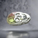 Skull - .999 Fine Zinc Art Bar ( 100 - 110 Grams ) - With Certificate of Authenticity