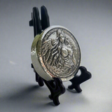 Engel mid án feðera - Deluxe 1 Troy Ounce Poured .999 Fine Zinc Art Round - Laser Etched - Certified