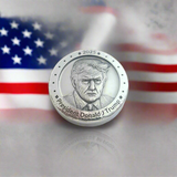 Presidential Portrait - Deluxe 1 Troy Ounce Poured .999 Fine Zinc Art Round - Laser Etched - Certified