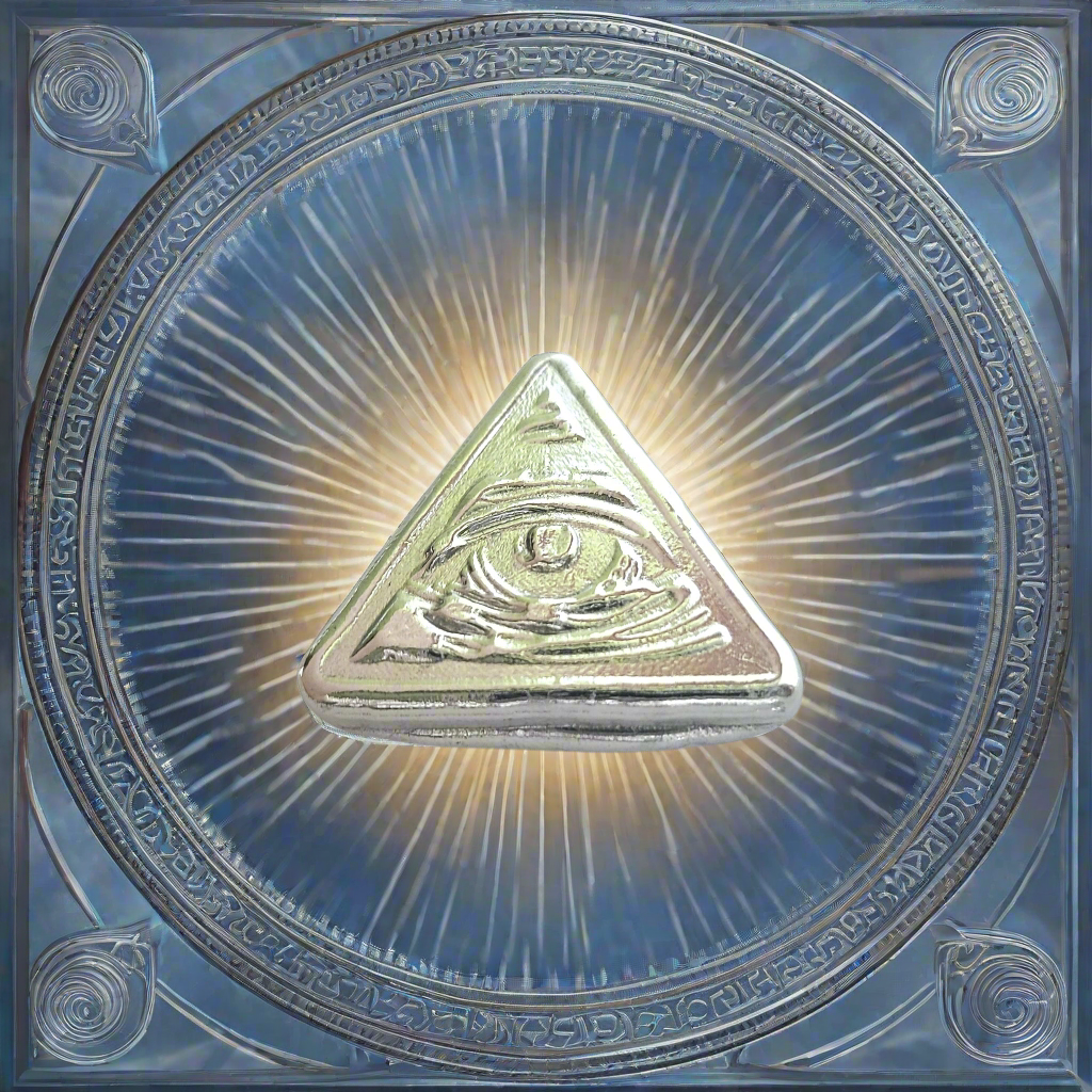 Eye of Providence - .999 Fine Zinc Art Bar ( 45 - 50 Grams ) - With Certificate of Authenticity
