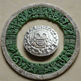 Aztec Skull  - 3 Troy Ounce .999 Fine Zinc Art Round - With Certificate of Authenticity
