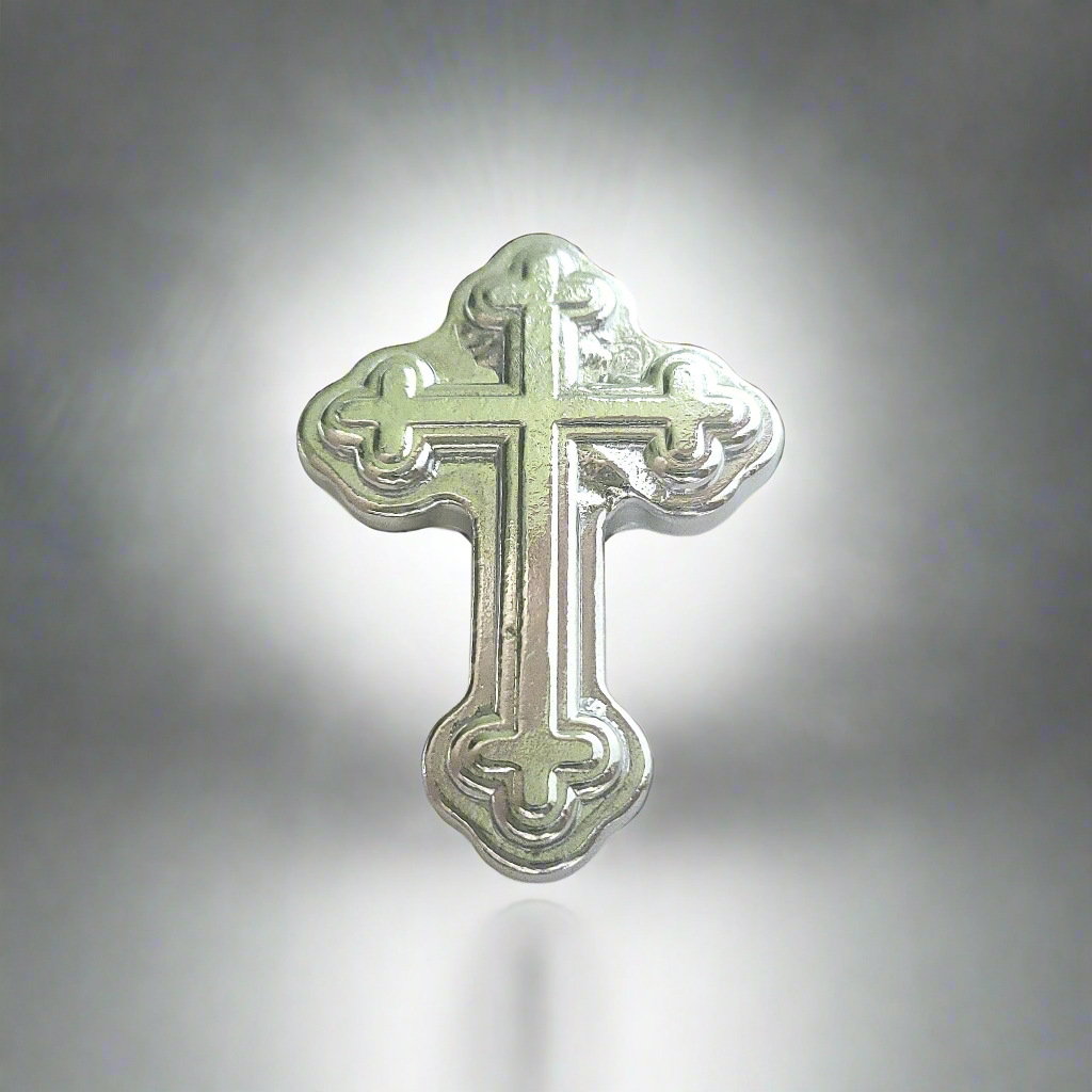 Medieval Cross - 5 Troy Ounce .999 Fine Zinc Art Bar - With Certificate of Authenticity