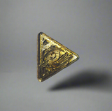 Eye of Providence - .9999 Fine Bismuth Art Bar - Natural Toning - ( 50 - 60 Grams ) - With Certificate of Authenticity