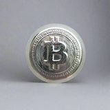 Bitcoin - .999 Fine Zinc Art Round ( 90 - 100 Grams ) - With Certificate of Authenticity