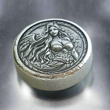 Engel mid án feðera - Deluxe 1 Troy Ounce Poured .999 Fine Zinc Art Round - Laser Etched - Certified