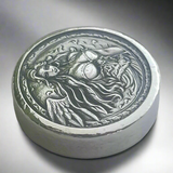 Engel mid án feðera - Deluxe 1 Troy Ounce Poured .999 Fine Zinc Art Round - Laser Etched - Certified