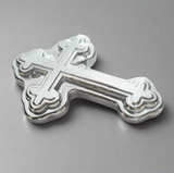 Medieval Cross - 5 Troy Ounce .999 Fine Zinc Art Bar - With Certificate of Authenticity