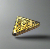 Eye of Providence - .9999 Fine Bismuth Art Bar - Natural Toning - ( 50 - 60 Grams ) - With Certificate of Authenticity