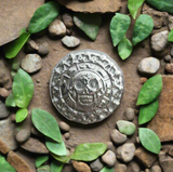 Aztec Skull  - 3 Troy Ounce .999 Fine Zinc Art Round - With Certificate of Authenticity