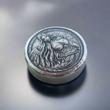 Engel mid án feðera - Deluxe 1 Troy Ounce Poured .999 Fine Zinc Art Round - Laser Etched - Certified