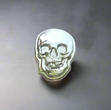 Skull - .999 Fine Zinc Art Bar ( 100 - 110 Grams ) - With Certificate of Authenticity