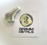 Pistol - .999 Fine Zinc Art Bar ( 50 - 60 Grams ) - With Certificate of Authenticity