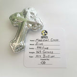Medieval Cross - 5 Troy Ounce .999 Fine Zinc Art Bar - With Certificate of Authenticity
