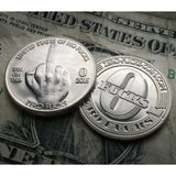 Zero Fucks - Middle Finger Novelty Coin