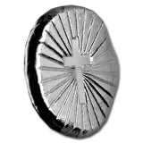 1/2 Troy Ounce .999 Fine Hand Poured Silver Round - Christian Cross