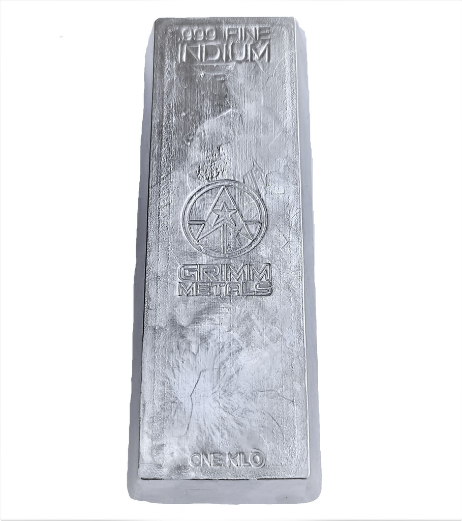 1 Kilo .999 Fine Indium Bullion Bar